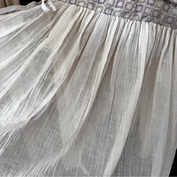 LOGO LAVISH Lg Lori Goldstein Lagenlook  Embroidered Oversized Tie Front Tunic - Picture 8 of 9